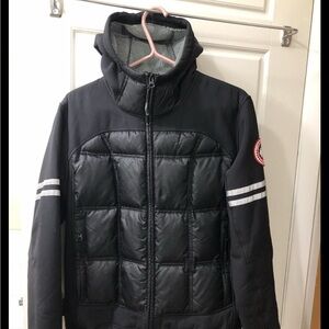 Canada Goose hybrid Men’s Hybridge Soft Shell Puffer Down Jacket Black Small